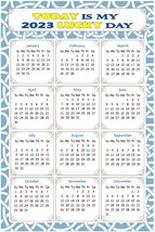 2023 Magnetic Calendar - Magnets - Today is my Lucky Day - v033 - £7.89 GBP