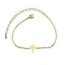 Palm tree bracelet,palm tree jewelry,beach bracelet,charm bracelet,beach jewelry - £19.75 GBP