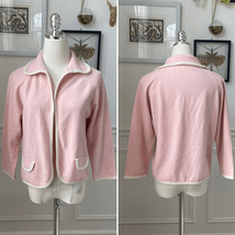 Vintage Pink Open From Cardigan Sweater Jacket S - $535.68 MXN