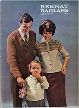 Vintage 60s Bernat Family Raglans Knitting Book Number 97 - £8.36 GBP