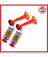 Set of 2 Colorful 14-Inch Air Horns - Perfect for Parties &amp; Celebrations! - $46.81 CAD