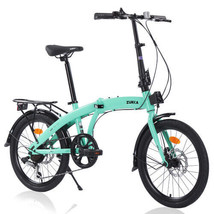 20&quot; Folding Bike, Steel Frame, 7-Speed City Bicycle - £183.89 GBP