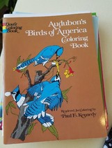 vintage Audubons Birds Of America coloring book animals line art drawings  - £3.91 GBP