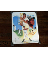 WILLIE MAYS THE SAY HEY KID NY GIANTS HOF SIGNED AUTO RON LEWIS L/E LITH... - £192.58 GBP