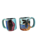Design By Mara Lot of Two Coffee Mugs Mexico - £38.06 GBP