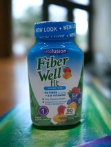 Vitafusion Fiber Well Fit Fiber + B VitaminGummies Peach/Berry 90 Ct Exp 03/2025 - $14.25