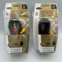 Lot 2 Belkin RCA Video Cable Gold Plated Connect TV To Any Video Source 12 Ft - £12.78 GBP