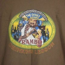 Office Rambo XL Brown Short Sleeve Graphic-Tee Shirt Cabo Lucas Margarit... - $14.03
