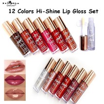 Italia Deluxe Thirsty Pout Hi Shine Lip Gloss 12 Color Set - $19.78