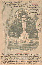 BERLIN GERMANY~TIERGARTEN-NYMPHE BY ALEXANDER CALANDRELLI~1902 POSTCARD - $11.99