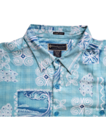 Weekender Luau Edition Shirt Mens 2XL Blue Hawaiian Tribal Tropical Shor... - $181.79 MXN