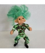 Troll Force Wrestlers 5.5&quot; Figure Wrestling Toys &#39;N Things 1992 Green Ar... - £6.55 GBP