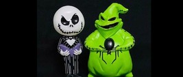 Disney Oogie Boogie n Jack Skellington Blow Mold Nightmare Before Christ... - $79.20