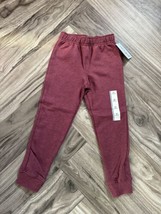 Cat &amp; Jack  Boys Size 5T  Fleece Jogger Pants  Berry - £7.19 GBP