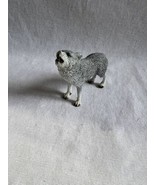 vtg retired Schleich  grey Wolf Howling dollhouse Figure 2009 - £11.13 GBP