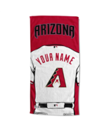 Arizona Diamondbacks OFFICIAL MLB Jersey Personalized Beach Towel - $68.58 CAD