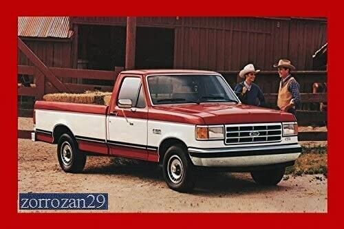 1987 FORD F-SERIES PICKUP VINTAGE FACTORY COLOR POSTAL - ¡EXCELENTE ORIG... - $7.43