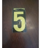 Reflective Number &quot;5&quot; 3&quot; Yellow - €8,36 EUR