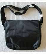 New Black Nylon with Turquoise Interior Crossbody Padded Notepad Bag  - $14.85
