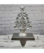 VICTORIAN STYLE SCROLLED XMAS TREE STOCKING HANGER/HOLDER ANTIQUE SILVER... - £11.71 GBP