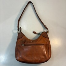 Stone Mountain Brown Leather Shoulder Bag Handbag - £29.16 GBP