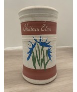 Vintage Signed Wine Chiller Pottery Vase Wine Chateau Elan 9&quot; - $54.24 CAD