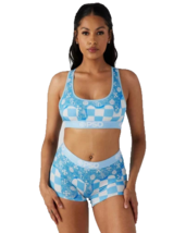 PSD UNDERWEAR Women Blue Denim Drip Sports Bra Size: 4XL - $24.75