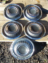 1969 Plymouth 15&quot; Hubcaps 5 Oem Fury I Custom Suburban - £71.03 GBP