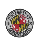 UNIVERSITY OF MARYLAND IRON ON PATCH 2.5" Round Seal Embroidered Appliqu... - $4.95
