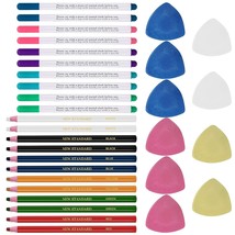 32 Pcs Tailoring Marker Tools Including 10 Pcs Triangle Tailor&#39;S Fabric Marker C - £18.77 GBP