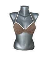 Tommy Bahama Brown and White Halter Tie Bikini Swimsuit Top Swim Size 34C  - $14.85