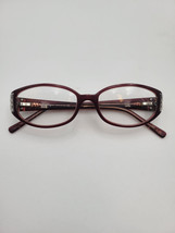 Salvatore Ferragamo Eyeglasses Frames 2609-B 462 Burgundy Red Silver 51-... - £57.75 GBP