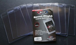 (10) BCW Large Semi Rigid Card Holder #1 For PSA BGS Grading Submissions - £6.80 GBP