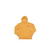 Vans Off The Wall Hooded Sweater Women&#39;s Large Yellow Long Sleeve Logo G... - £11.35 GBP