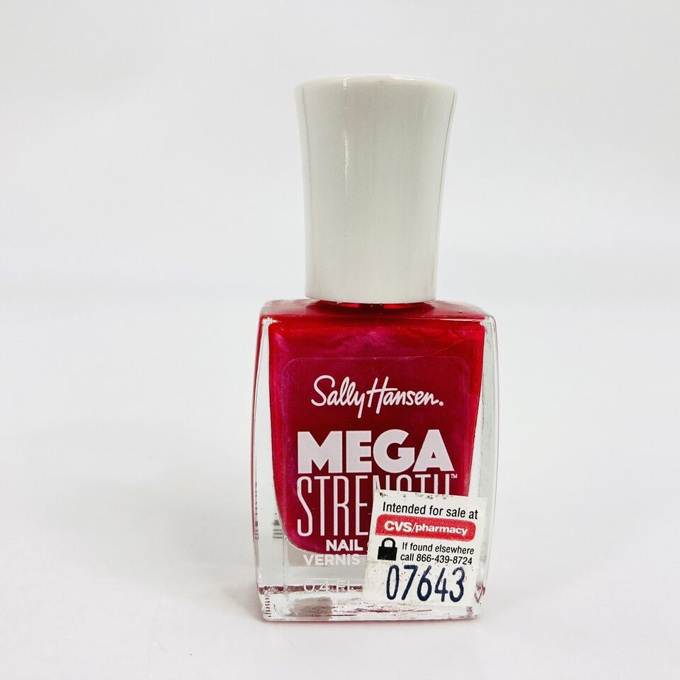 Sally Hansen Mega Strength Nail Color Polish #042 Slay All Day Pink - $2.97