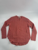 Womens Sweater Size Small Lightweight Tight Cable Knit  Peach Color - £17.69 GBP