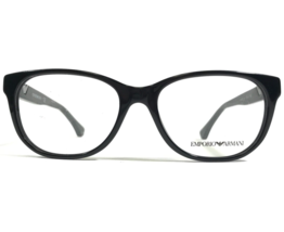 Emporio Armani EA3039 5017 Eyeglasses Frames Polished Black Round 52-16-140 - £66.95 GBP