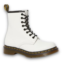 Dr Martens Womens 1460 White Smooth Leather Lace Up Boots Size 5 US Brand New - £106.75 GBP