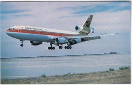 Postcard Continental Airlines DC 10-30 The Proud Bird LA To South Pacific - £3.10 GBP