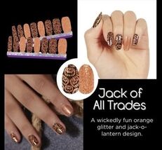 Color Street  JACK OF ALL TRADES  Halloween Pumpkin  Nail Polish Strips - $9.82