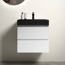 Alice 24&quot; White Floating Bathroom Vanity - $555.99