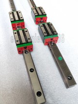 2 pcs HGR15-3000mm Jointed Linear rail &amp; 4 pcs HGH15CA Carriage Block Be... - $233.68
