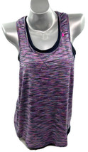 Tangerine Athletic Tank Top Size M Purple Gray Space Dye Layered Workout... - $23.76
