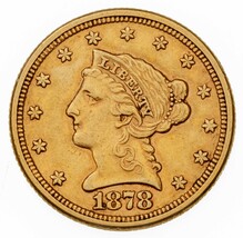 1878 Or Liberty Quarts Aigle En XF État ! Grand Début US Or - $732.14