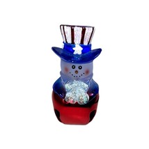 Jingle Buddies Uncle Sam Patriotic Snowman Christmas Ornament Red White Blue - £8.17 GBP