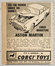 1960&#39;s Print Ad Corgi Miniature Toy Cars Aston Martin New York,NY - £6.83 GBP