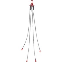 VEVOR 3/8" x 10' Chain Sling 4 Legs G80 Lifting Chain with Grab Hooks 18400 lbs - €187,14 EUR