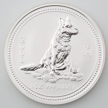 2006 Lunar Año Del Perro Australia Serie 1 29.6ml 999 de Plata Bu Moneda - £106.90 GBP