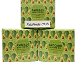 Crabtree &amp; Evelyn Avocado &amp; Olive Oil Bar Soap Triple Milled 10.5oz (3x3... - £15.78 GBP