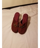 HIGH HEELS SHOES MAROON FAUX SUEDE LEATHER UPPER RING ACCENT ON TOES WOM... - $48.21 CAD